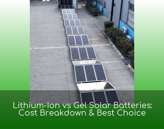 Lithium-Ion vs Gel Solar Batteries: Cost Breakdown & Best Choice